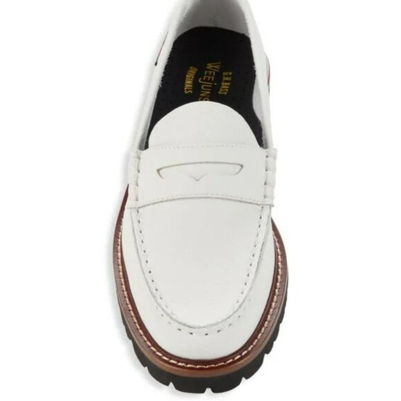 GH BASS White Leather Modern Whitney 1936 Loafers-NWOT - Picture 5 of 10